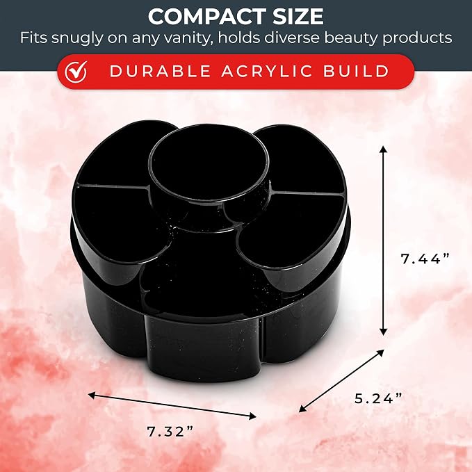 Masirs Small 360 Rotating Makeup Organizer - Image 3