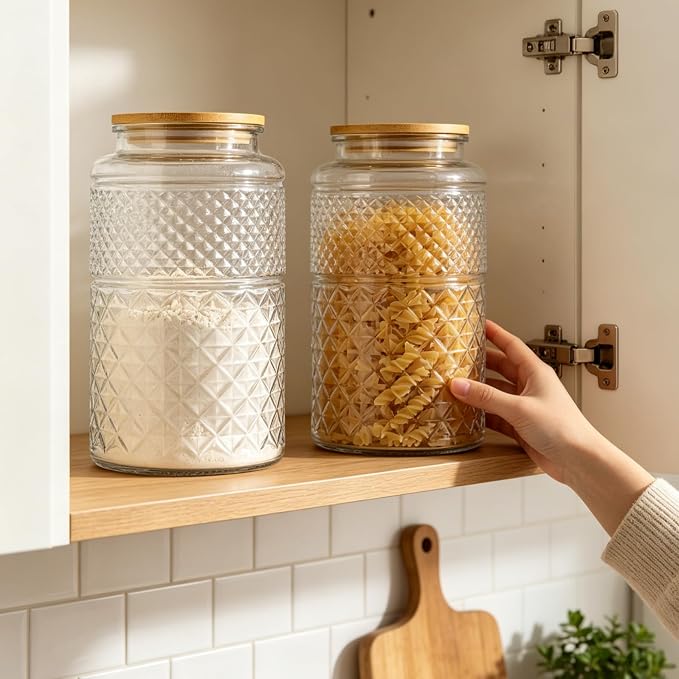 Prettidecor 1 Gallon Large Airtight Glass Storage Jars - Image 8