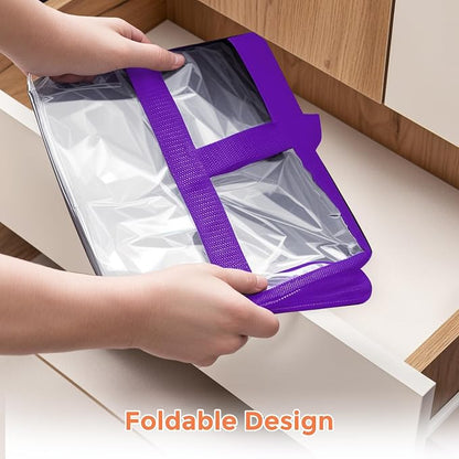Budding Joy 6 Pack Clear Zippered Storage Bags - Image 6