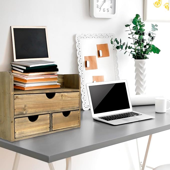 Besti Wooden Office Desk Organizer - Image 6