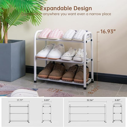 Gonfoam Expandable 3-Tier Shoe Rack - Image 2