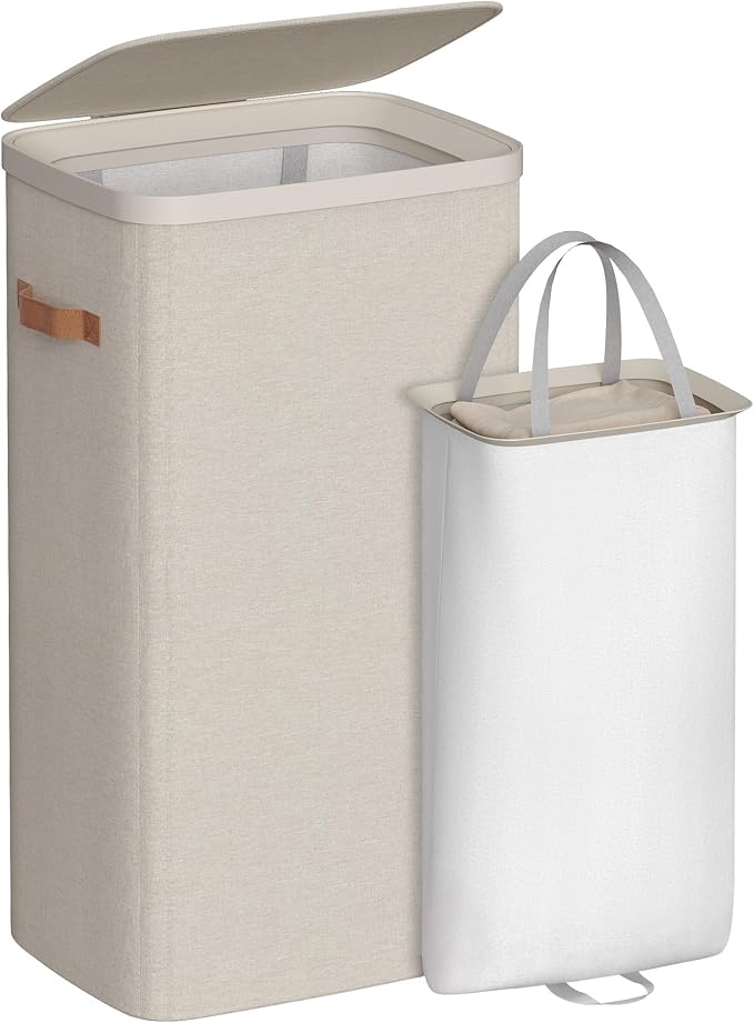 SONGMICS Laundry Basket, 26.4 Gal. Laundry Hamper, Easy Assembly, by SONGMICSbySONGMICSHOME