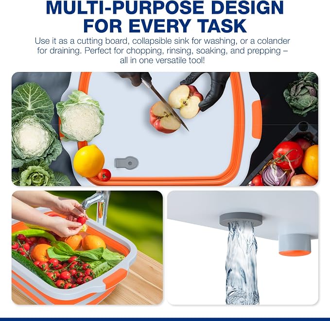 2-Pack XL Collapsible BBQ Prep Tub - Image 7