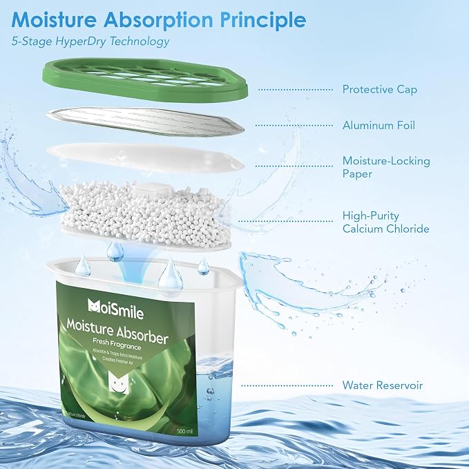 Moisture Absorbers 12 Pack, Fresh Fragrance Closet Dehumidifier - Image 6