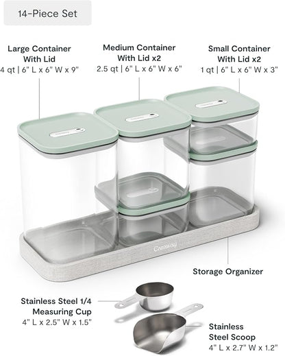 Caraway 14-Piece Glass Airtight Food Storage Containers - Image 3