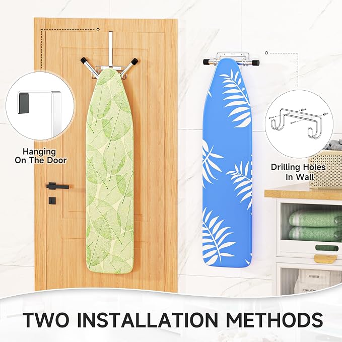 Ironing Board Holder Wall Mount/Over The Door Ironing Board Hanger, Laundry - Image 5
