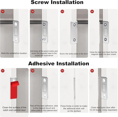 Cabinet Magnetic Catch 6 Pack Ultra Thin Cabinet Door Magnetic Catch - Image 4