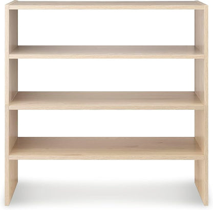 Whitmor Wood Stackable 2-Shelf Shoe Rack, 24 inches，2 Pack - Image 6