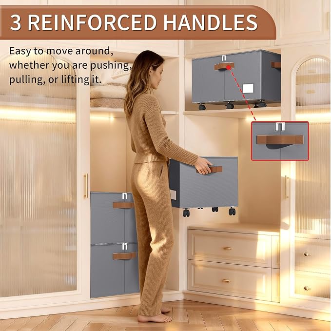 Shoe Organizer for Closet, 2 Pack Shoe Storage Organizer - Image 7