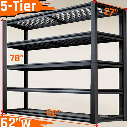 27" D Storage Shelves, Garage Shelving Heavy Duty Metal Adjustable Garage - Image 3