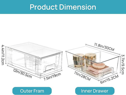 Vtopmart 8 Pack Stackable Storage Drawers, Easily Assemble Containers - Image 3