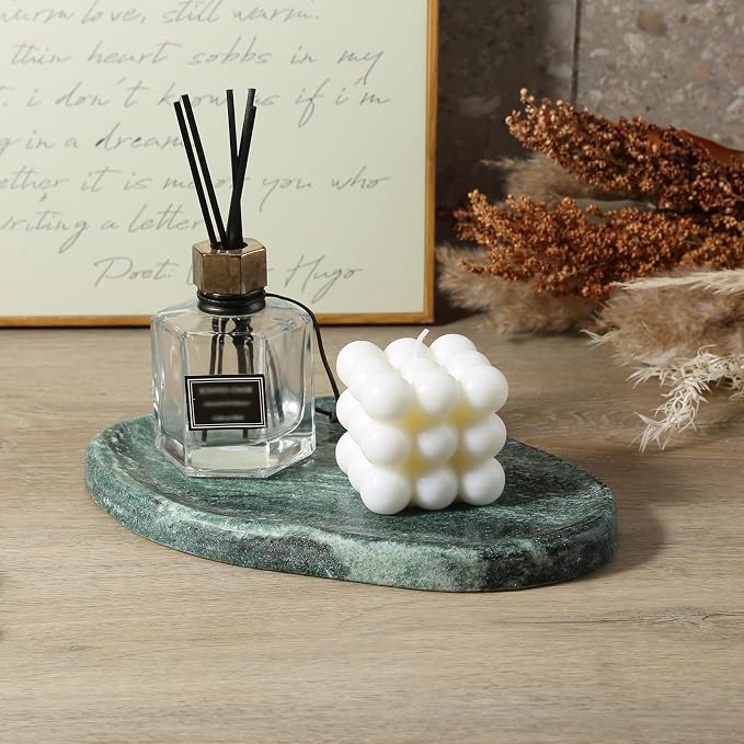 Koville Green Marble Cloud Shape Vanity Tray, Serving Stone Key Tray - Image 8