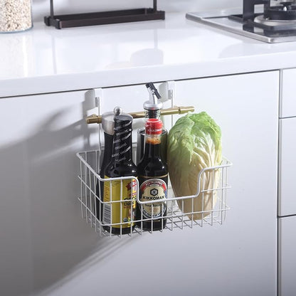 JUNCHU CHERRY Wire Storage Basket 2 Packs, Wall Mounted Kitchen Bathroom - Image 7