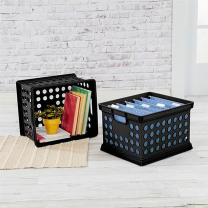 Sterilite Stackable Plastic Storage Crate Bin Organizer File Box - Image 5