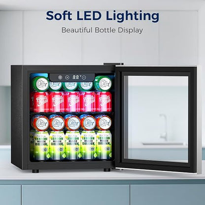 Beverage Refrigerator, 50 Cans Commercial Mini Fridge Cooler, 1.3 Cu.ft - Image 8