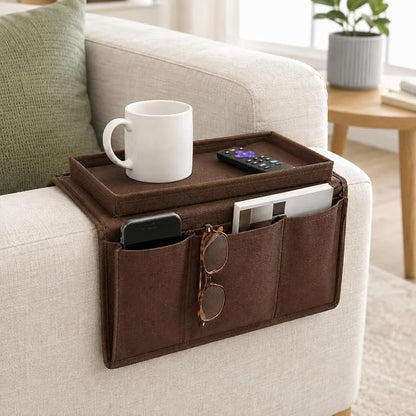 Dependable Industries inc. Essentials Sofa Armrest Table TV Remote Control - Image 2