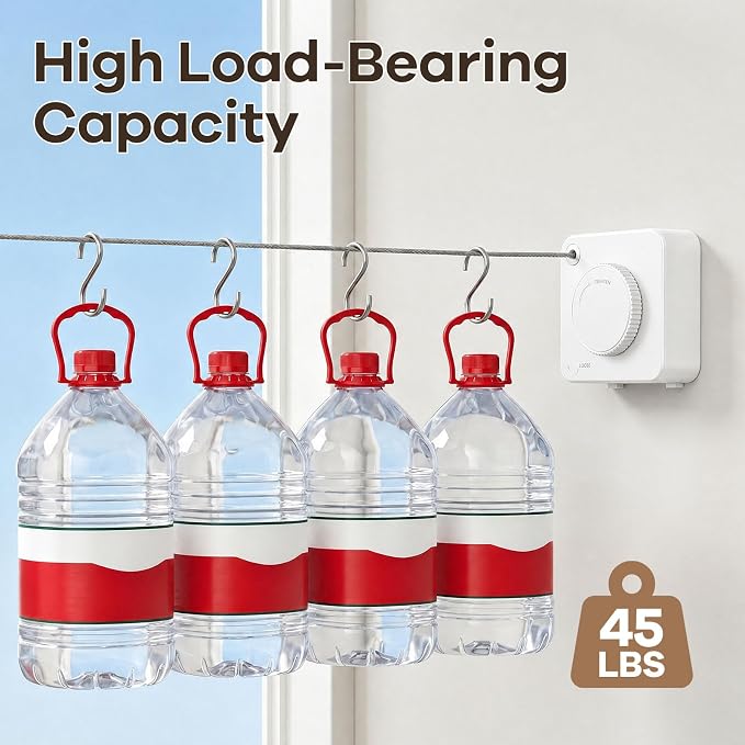Telescopic Clothes Line, Adjustable Indoor Outdoor Drying Line, Portable - Image 7