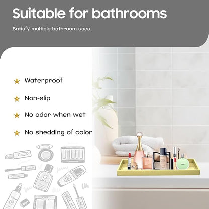 Vanity and Bathroom Tray, Waterproof Vanity Tray - Image 2