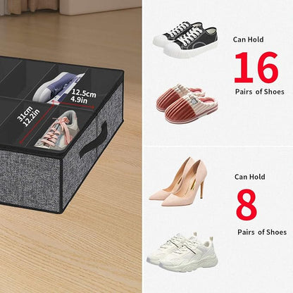 Onlyeasy Sturdy Under Bed Shoe Storage Organizer - Image 7