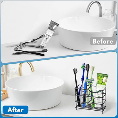 Urbanstrive 304 Stainless Steel Bathroom Toothbrush Holder Toothpaste Holder - Image 4