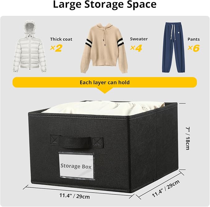 BrilliantJo 2 Pack 6 Shelves Hanging Closet Organizer - Image 7