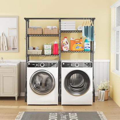 U14 Medium Over the Washer and Dryer Shelves, 4 Tiers Laundry Room Storage and - Image 2