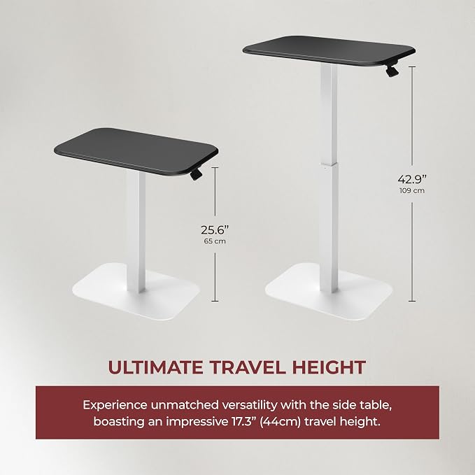 Ergohome™ ELEVANCE Table™ Height Adjustable Side Table - Image 2