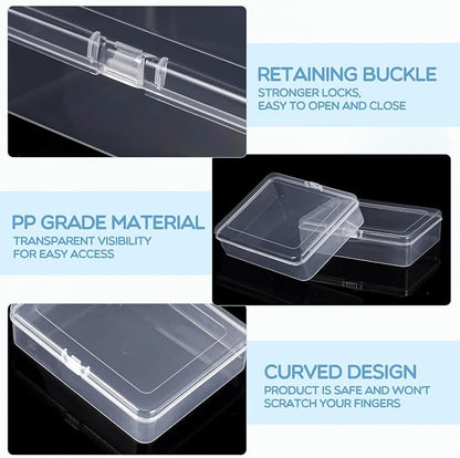 Jetec 30 Pieces Mini Plastic Clear Beads Storage Containers Box - Image 3