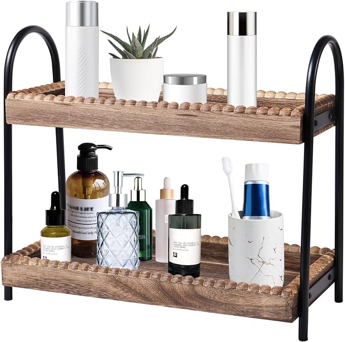 Bathroom Countertop Organizer, 2 Tier Vanity Organizer and Storage by BDBDYEAY
