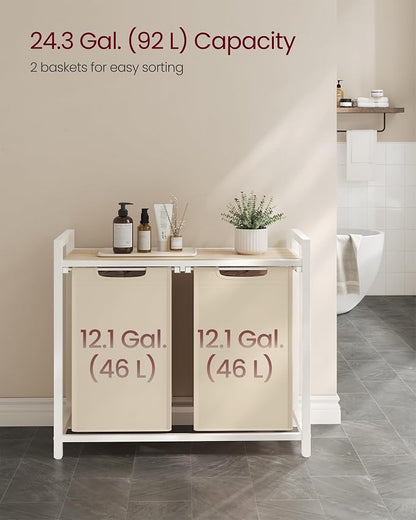 VASAGLE Laundry Hamper, Laundry Basket Sorter - Image 3
