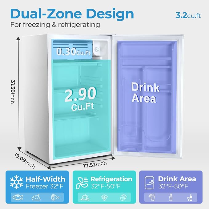 Antarctic Star 3.2 Cu.Ft. Mini Fridge - Image 2