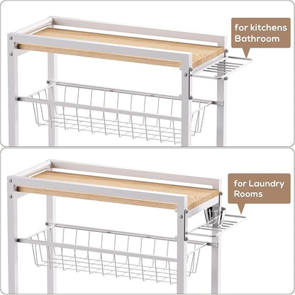 4 Tier Slim Rolling Storage Cart - Image 7