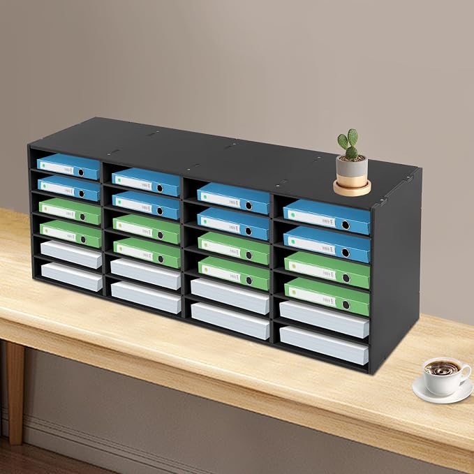 Mail Sorter Organizer, 24 Compartments Mailbox - Image 5