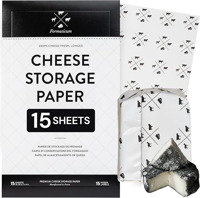 Formaticum 15-Pack Cheese Storage Wax Coated Paper by Formaticum