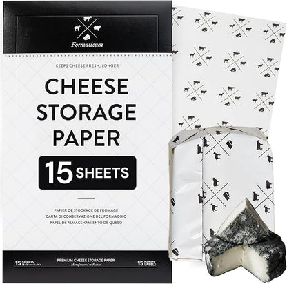Formaticum 15-Pack Cheese Storage Wax Coated Paper by Formaticum