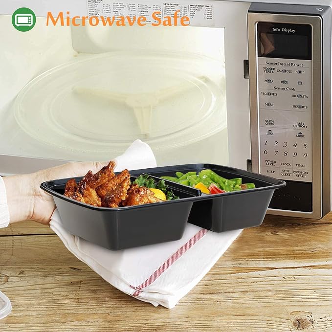 Enther Meal Prep Containers 2 Compartment - Image 3
