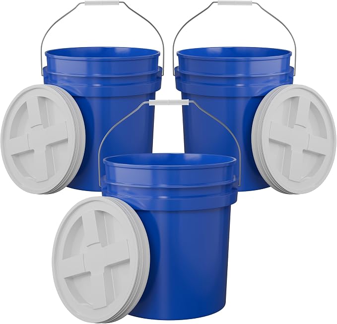 5-Gallon Dark Blue Bucket Pail by EconoHome