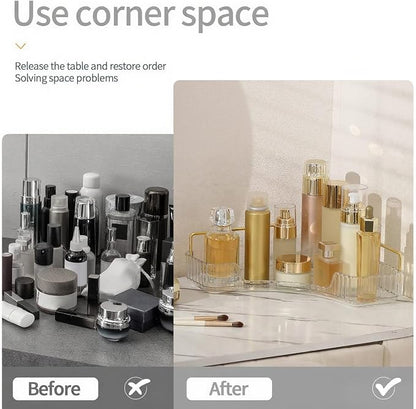 Corner Bathroom Countertop Organizer, Vanity Organizer Trays - Image 3