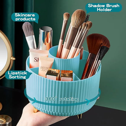360° Rotate Makeup Brush Holder Organizer, Makeup Organizers Countertop - Image 2