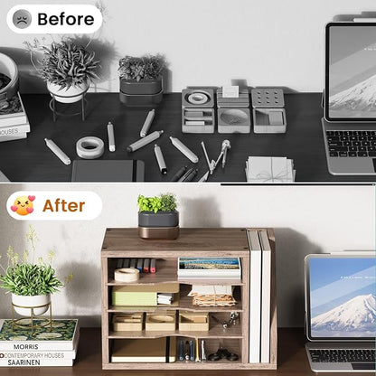 Wooden Mail Organizer, Desk Organizer - Image 6