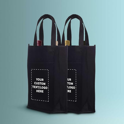 DISCOUNT PROMOS Non-Woven Vineyard Two Bottle Wine Bags - Image 7