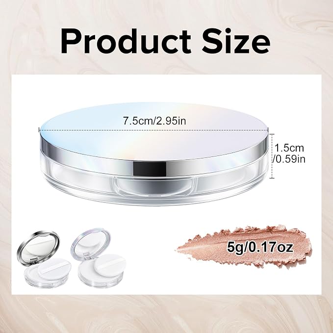 Tokusatsu 2-Pack Refillable Loose Powder Container - Image 2