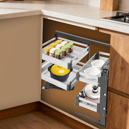 TFCFL Pull-Out Corner Organizer, Blind Corner Cabinet Organizer - Image 9