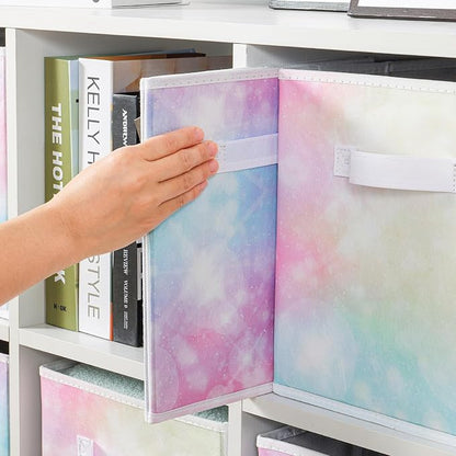Stero Fabric Storage Cubes, 6 Pack Foldable Storage Bins - Image 7