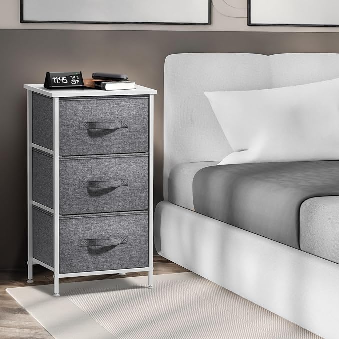 Sorbus Nightstand with 3 Drawers - Image 2