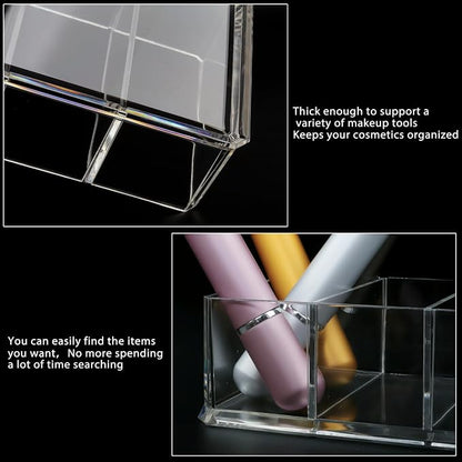 Nsmykhg Makeup Organizer Acrylic Cosmetic Storage Organizer, 6 Compartments - Image 4