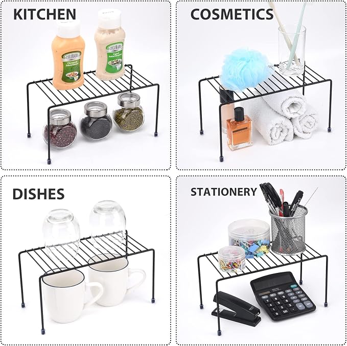SIBAO Kitchen Shelves, Cabinet Organization Mini Storage Shelf, Storage Rack - Image 3