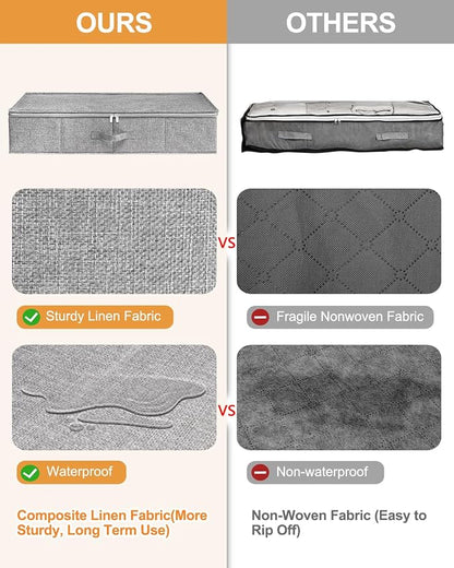 punemi Under Bed Storage, 3 Pack Underbed Storage Container Bags - Image 4