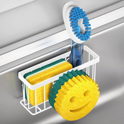 Sponge Holder Smiley Face, Sink Caddy, Kitchen Organizer by MURLONG