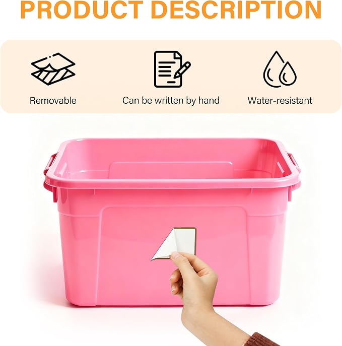 300 Pcs 2×3 Inch Blank Removable Freezer Labels, Waterproof, Oil & Tear - Image 3